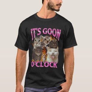 T-shirt Graphisme de contrefaçon de mème de chat drôle de