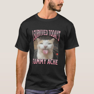 T-shirt Graphisme de contrefaçon de mème de chat drôle de
