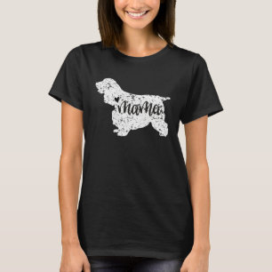 T-shirt Graphisme de patte de Cocker Spaniel pour maman