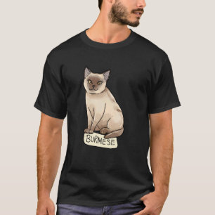 T-shirt Graphisme de race de chat birman Aidadaism sans fi