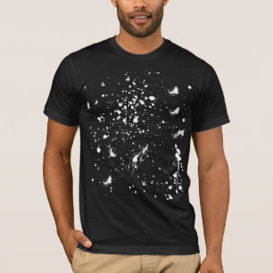 T-shirt Graphisme de tache de peinture blanche éclaboussur