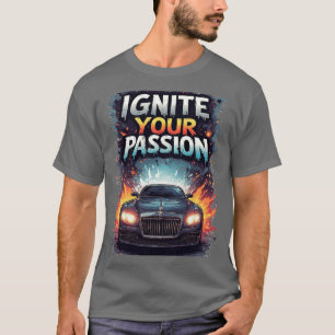 T-shirt Graphisme de voiture de luxe gras et éclaboussure 