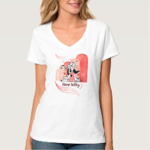 Graphisme doodle fantaisiste "Love Kitty"