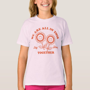 T-shirt Graphisme Fleur Joyeux Retro