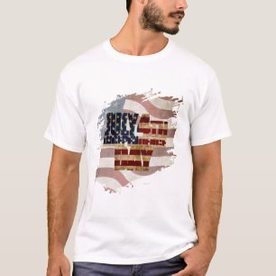 T-shirt Graphisme Grunge USA 4 juillet Indépendance