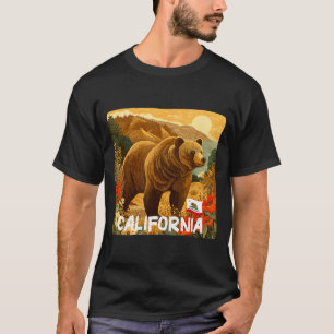 T-shirt Graphisme incroyable d'ours de Californie dans la