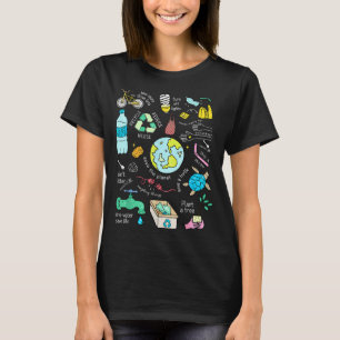T-shirt Graphisme journée de la Terre sauvez la planète 