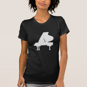 T-shirt Graphisme musical de piano minimaliste