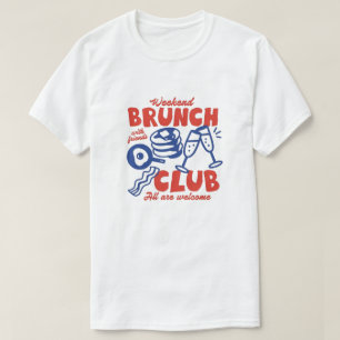 T-shirt Graphisme Petit-déjeuner avec des Amis 