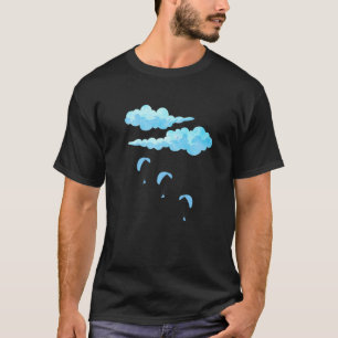 T-shirt Graphisme Rétro Parapente Parachute Ciel
