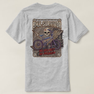T-shirt graphisme survivant de rampe de BMX des années 80