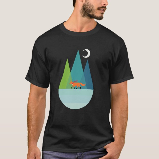 T-shirt Graphisme Threadless Andy Westface Marche Seul (Devant)