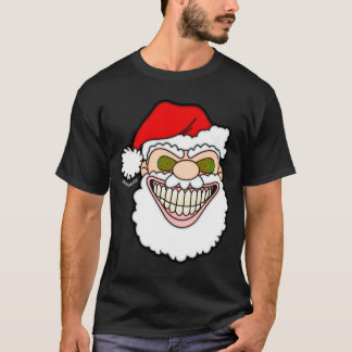 T-shirt Graphismes loufoques de Père Noël flippant