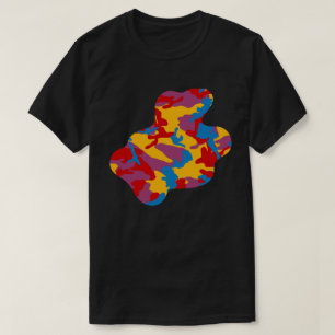 T-shirt Gras Camo Motif Paint Splat v3