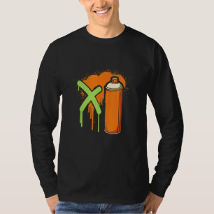 T-shirt Gras Casquette Spray Peinture I Cans Artiste I Gra