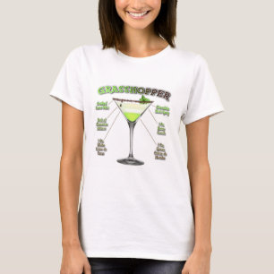 T-shirt GRASSHOPPER Cocktail Recette Art