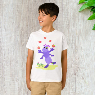 T-shirt Grasshopper violet Jongler amusant Créature