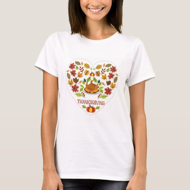T-shirt Grateful Heart Thailsgiving, Plaque complète (Devant)