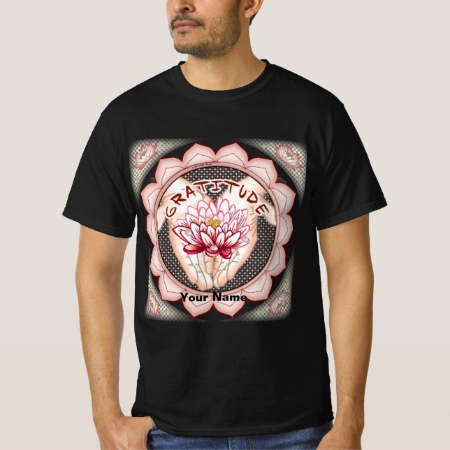 T-shirt Gratitude Lotus (Devant)