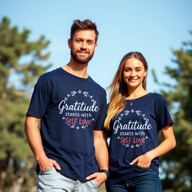 T-shirt Gratitude Self-Love Inspirational (Créateur téléchargé)