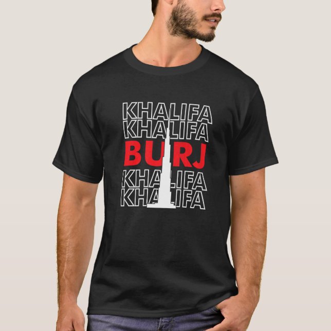 T-shirt Gratte-ciel Burj Khalifa De Dubaï United Arab Emi (Devant)