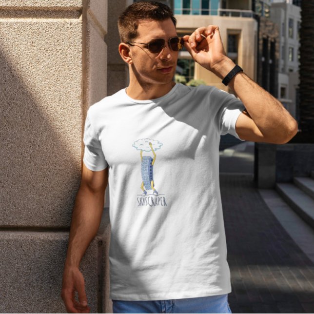 T-shirt Gratte-ciel drôle (Créateur téléchargé)