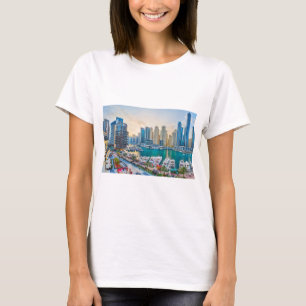 T-shirt gratte-ciel moderne de Dubaï Corniche