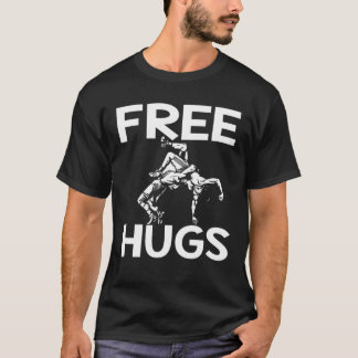 T-shirt Gratuit Hugs Lutter Funny Lutte Idée Maman Papa