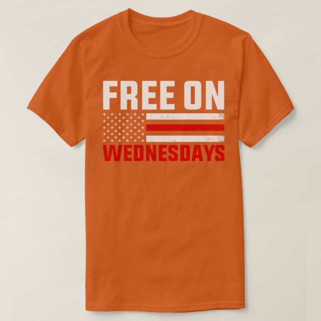 T-shirt Gratuit Le Mercredi Funny 2024 (Design devant)