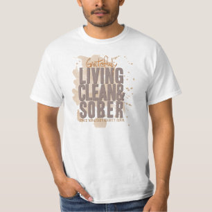 T-shirt Gratuit Vivre Propre & Sobre Personnalisable