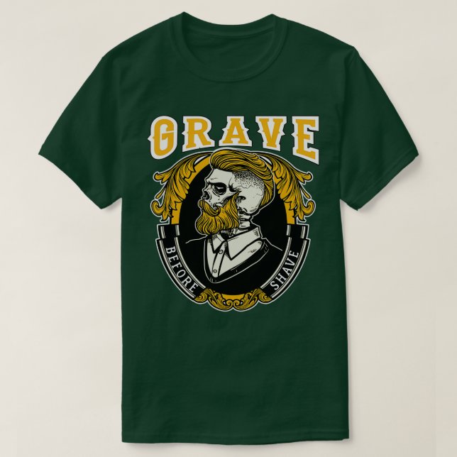 T-shirt Grave avant rasage Vintage (Design devant)