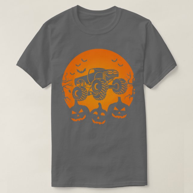T-shirt Grave Digger Citrouille Funny Costume Halloween Ga (Design devant)