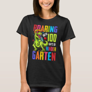 T-shirt Gravement Dans 100 Jours Maternelle Funny T Rex Di