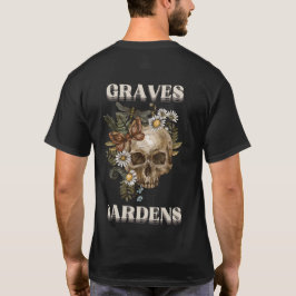 T-shirt Graves Jardins esthétiques Rocher sombre Retro