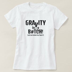 T-shirt Gravité et chutes - blague v1.1