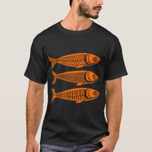 T-shirt Gravure sur bois danoise Linogravure Estampe de sa
