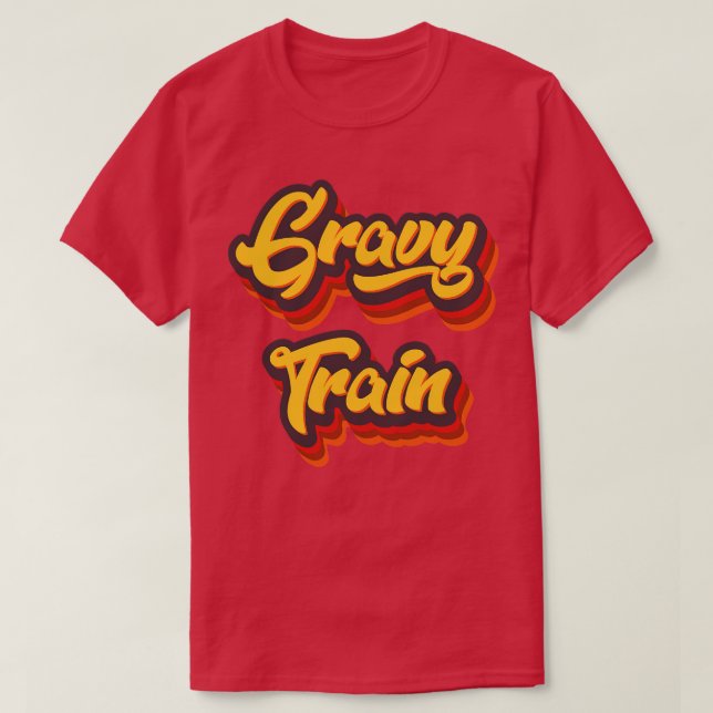 T-shirt Gravy Train Rétro Thanksgiving (Design devant)