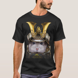 T-shirt Gray nain Hamster Guerrier portant japonais