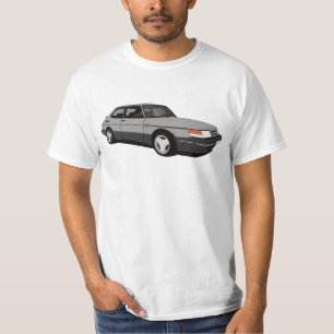 T-shirt Gray SAAB 900 Turbo 16 Aero Coupé