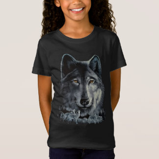 T-Shirt Gray Wolf Kids - Glow in the dark print
