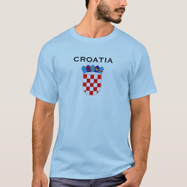 T-shirt Grb Košulje de Hrvatski de chemise de crête de la (Devant)