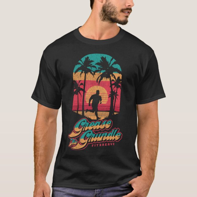 T-shirt Grease Le Grundle Distressed 90s Running FIT2SER (Devant)