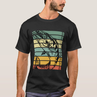 T-shirt Great Barracuda Cuda Pêche Faune Salle Wi-Fi