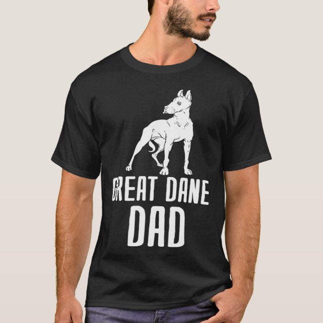 T-shirt Great Dane Dad (Devant)
