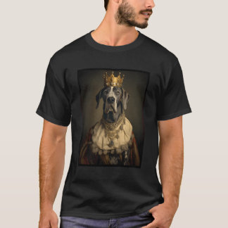 T-shirt Great Dane Dog Portrait Renaissance Funny Pet Mama