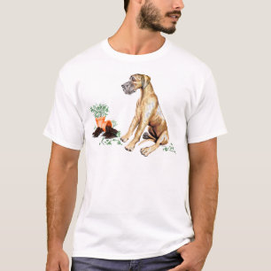 T-shirt Great Dane Naughty Pup Brindle UC