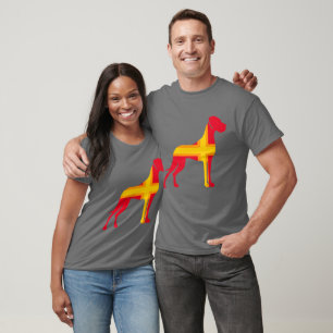 T-Shirt Great Dane rouge