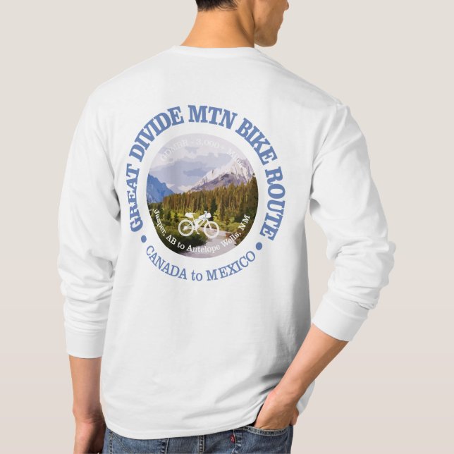 T-shirt Great Divide Mtn Bike Route (cycling c) (Dos)