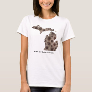 T-shirt Great Lake State - pas de sel. Pas de requins. Auc