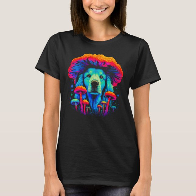 T-shirt Great Pyrenees Dog Mushroom (Devant)